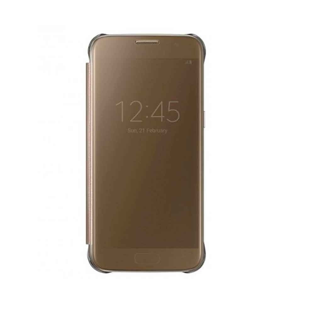 Funda Clear View Cover Gold Galaxy S7 Original Samsung