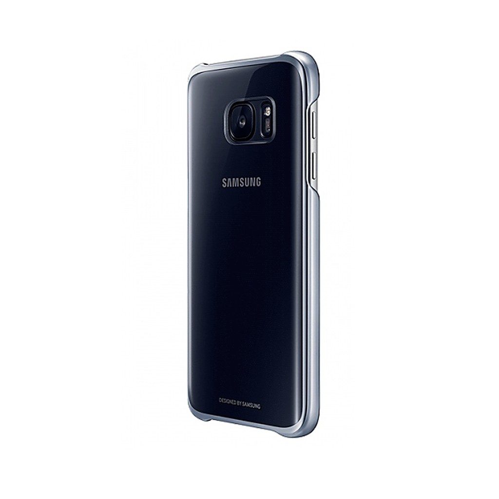 Funda Samsung Clear Cover Black Galaxy S7