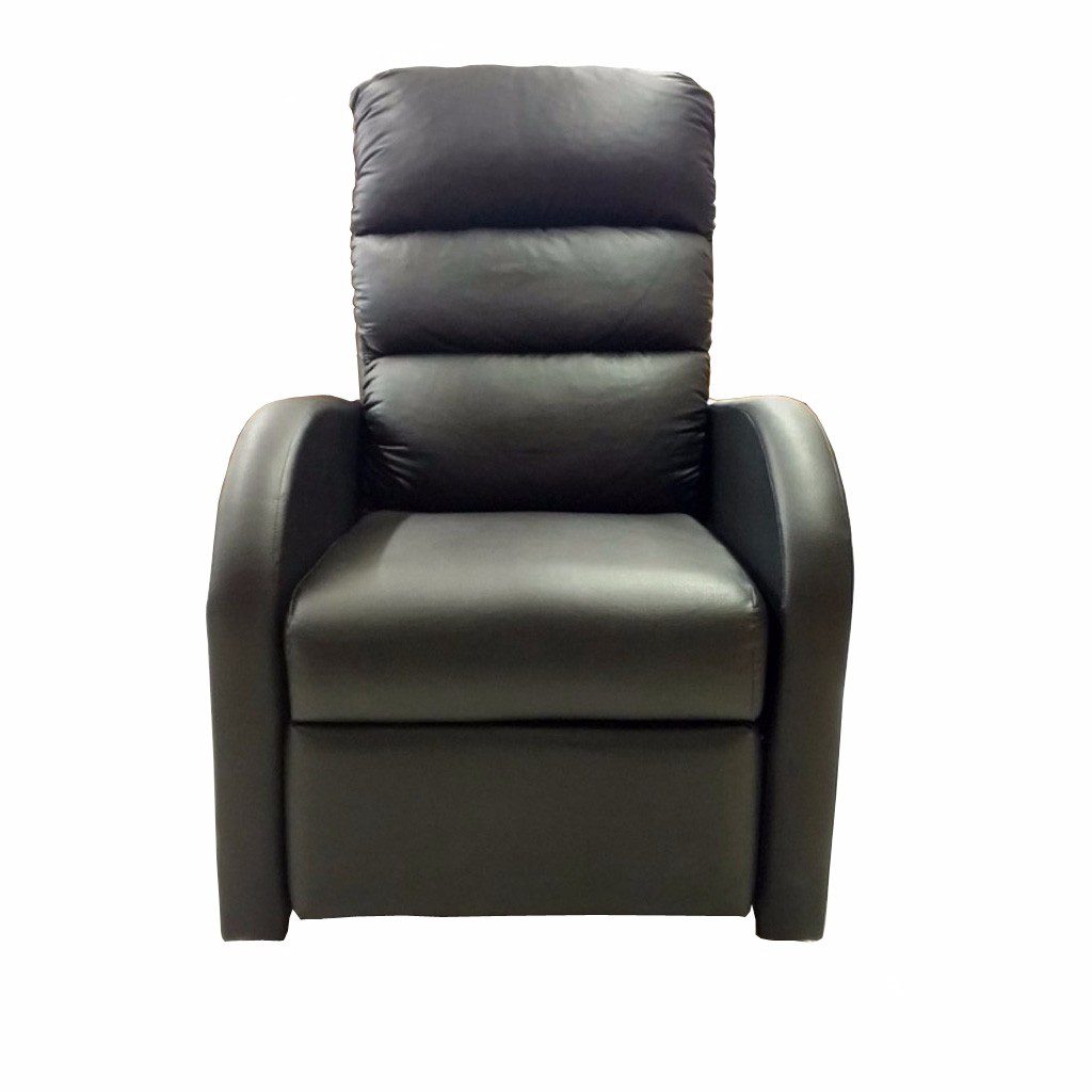 Reclinable Trento en Tacto Piel Negro