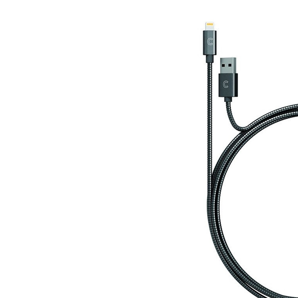 Cable Lightning Candywirez de Acero Inoxidable de 90 cm color Negro