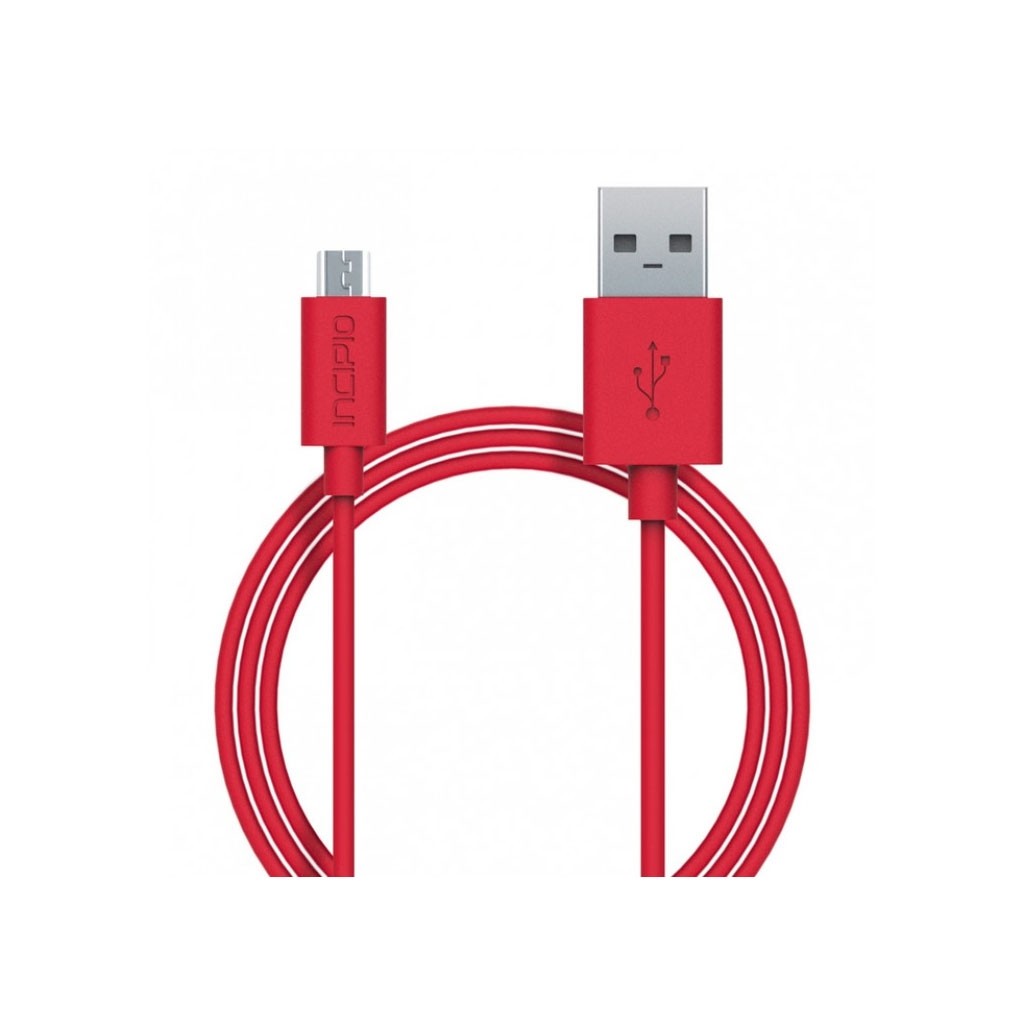 Incipio Charge/Sync Micro-USB Cable 1M Rojo
