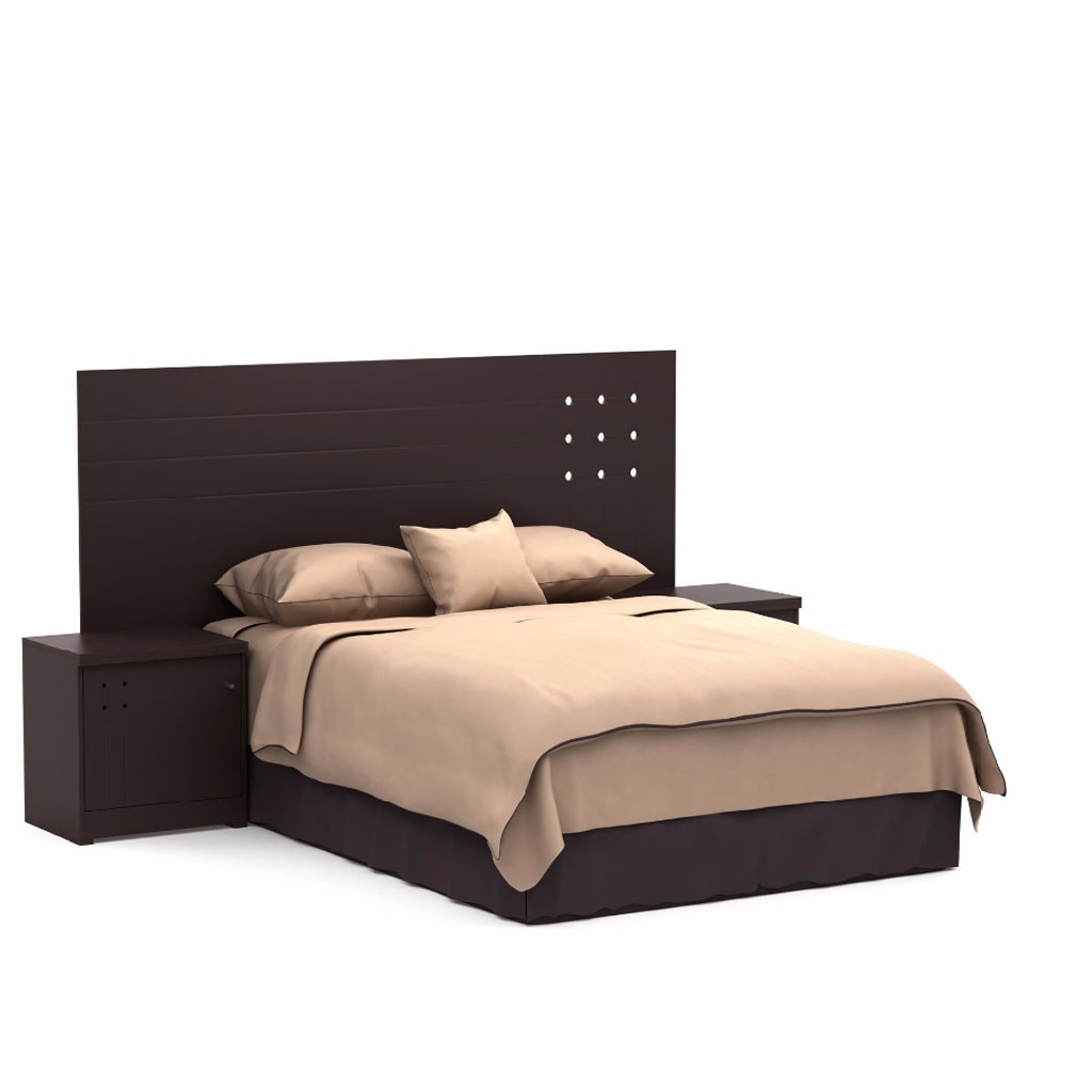 Recámara Matrimonial Ikal Color Chocolate de 3 Piezas