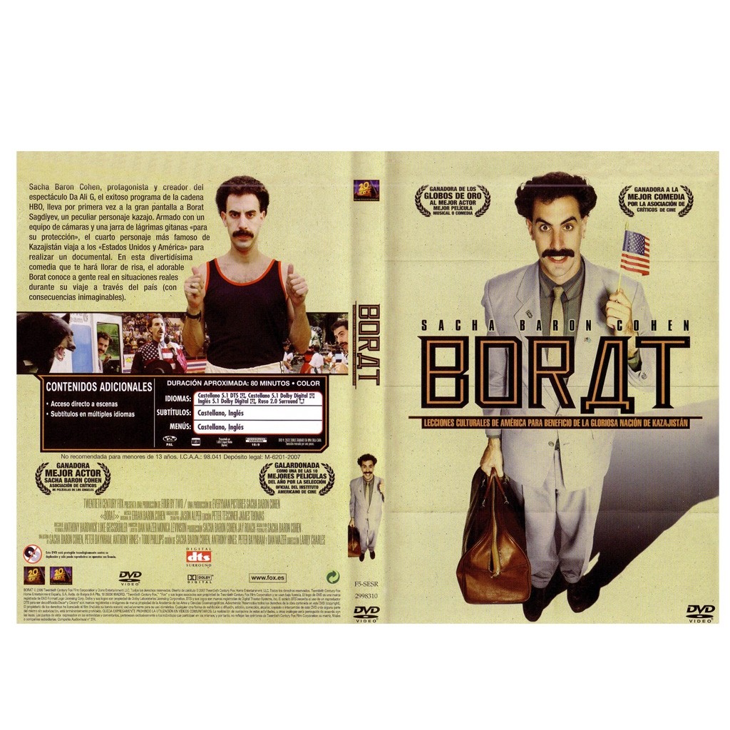 "Borat" Película en DVD