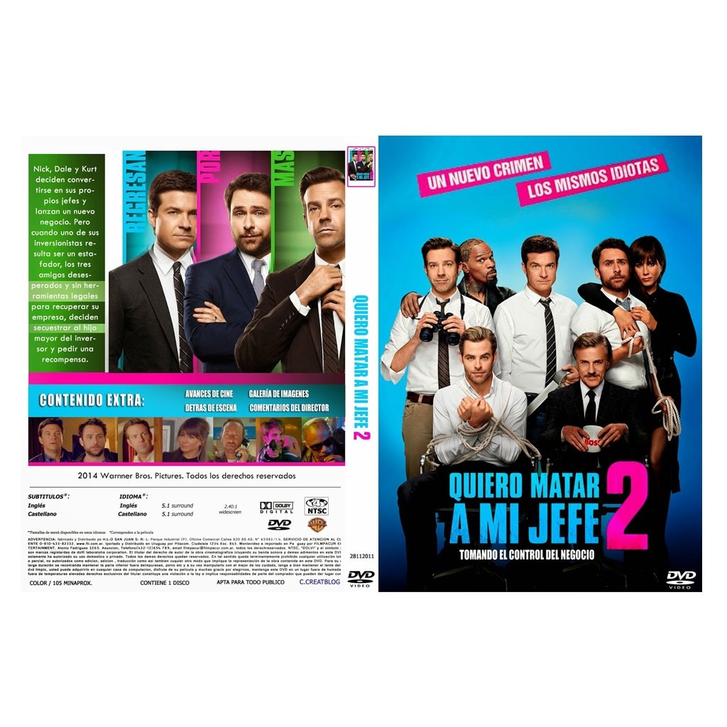 "Quiero Matar a Mi Jefe 2" Película en DVD