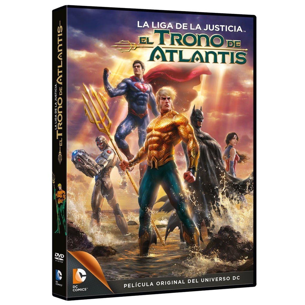 "La Liga de la Justicia: El Trono de Atlantis" Película DVD