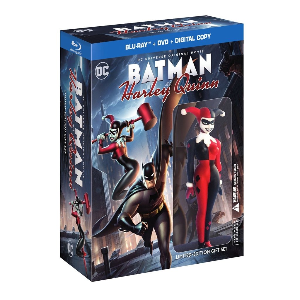Batman & Harley Quinn Blu ray DVD Figura