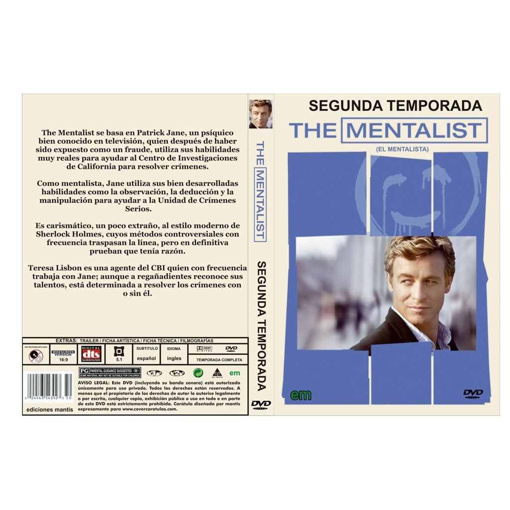 "The Mentalist Temporada 2" Serie Tv DVD