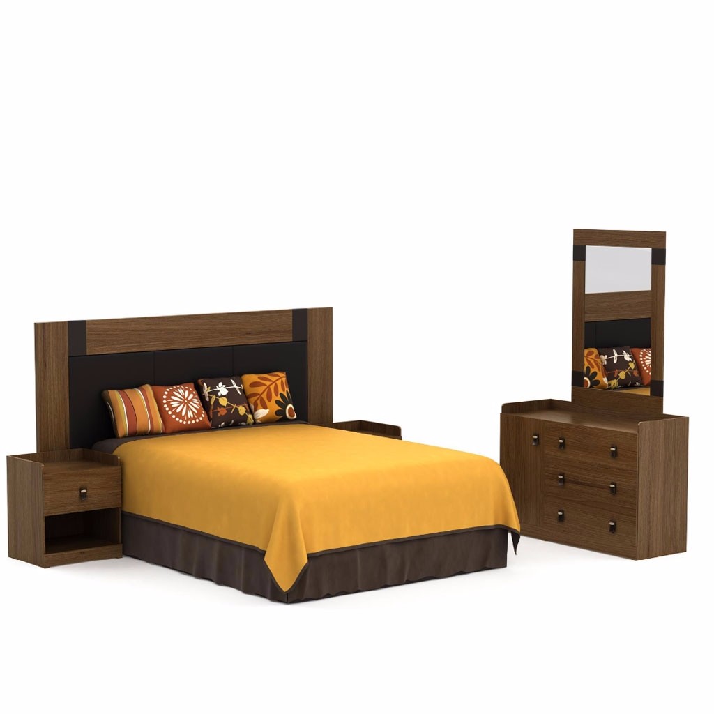 Recámara King Size Roal 5 Piezas Estilo Contemporáneo