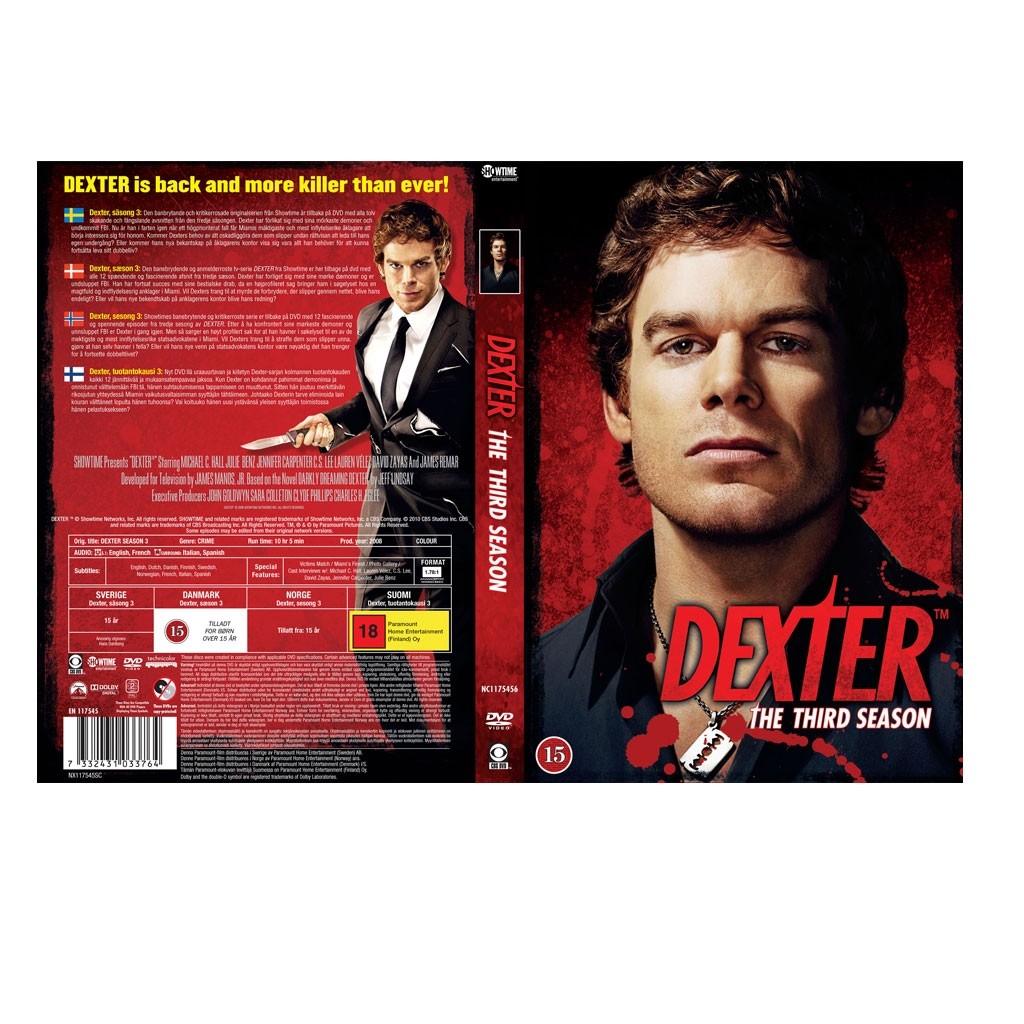 "Dexter: Temporada 3" Serie Tv DVD