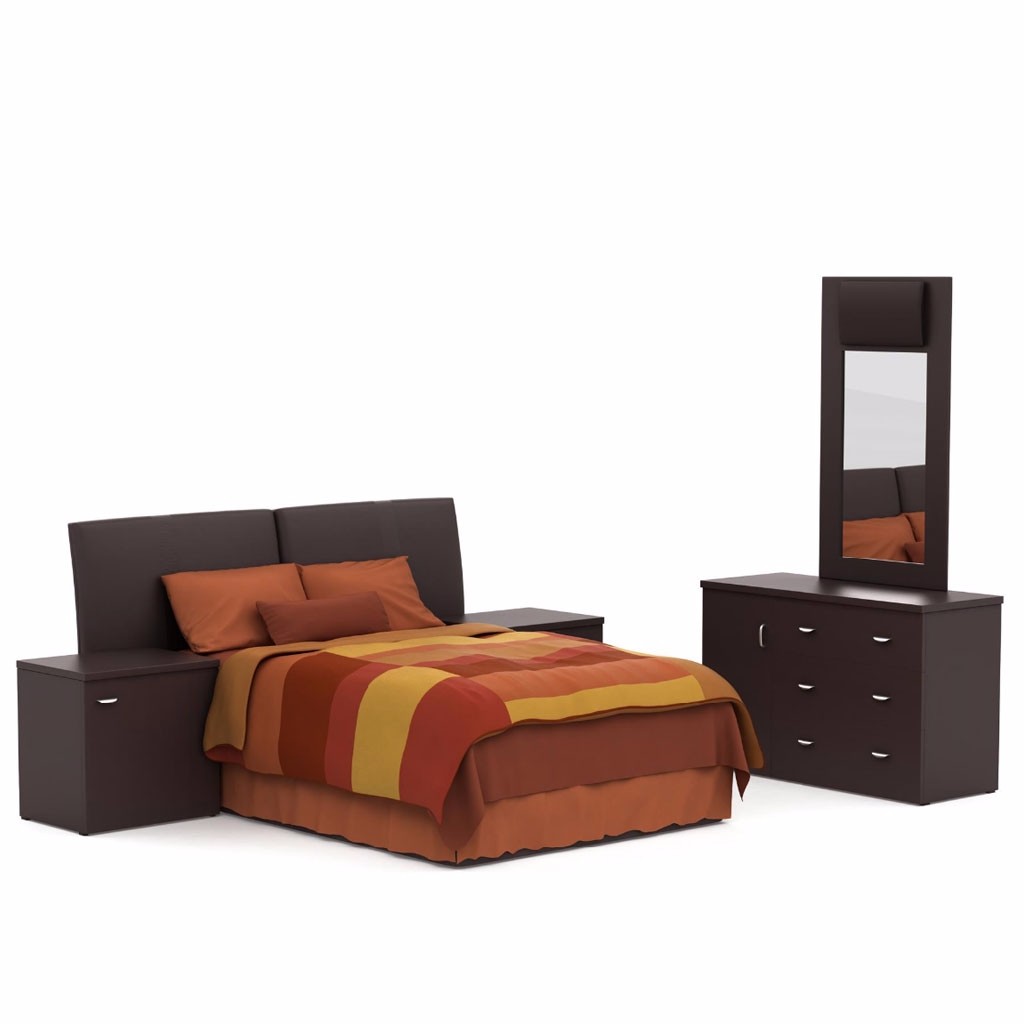 Recámara King Size Brescia, 5 Piezas Estilo Contemporáneo