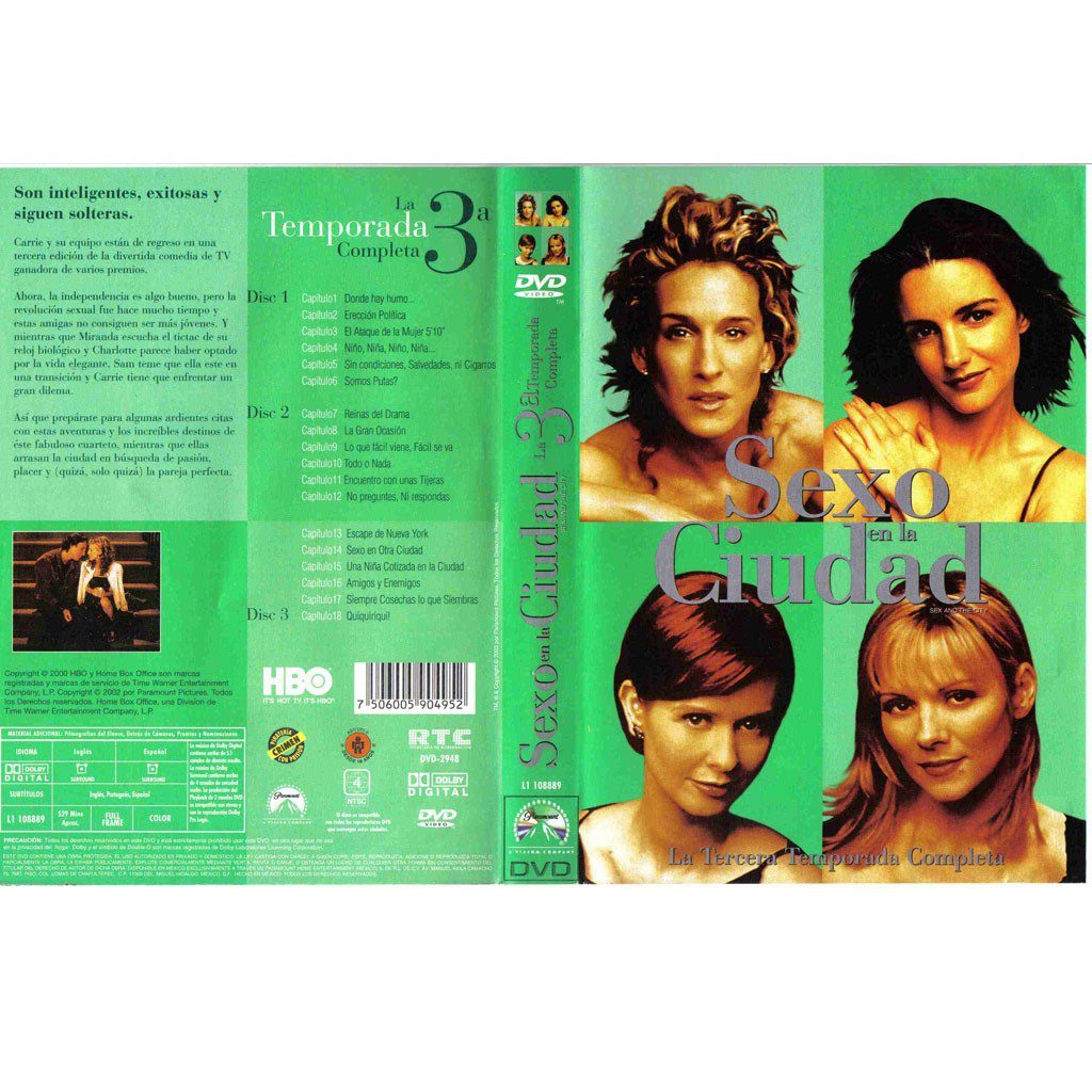 Sex & The City: Sexo en la Ciudad Temporada 3 Serie Tv DVD