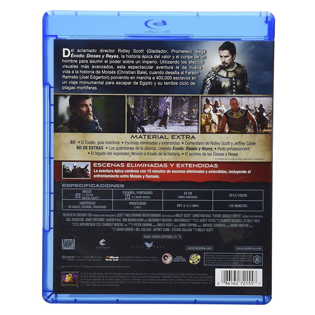Éxodo Dioses y Reyes Pelicula Blu Ray