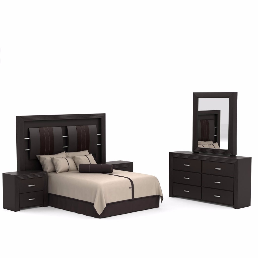 Recámara King Size Toscana 5 Piezas Estilo Contemporáneo