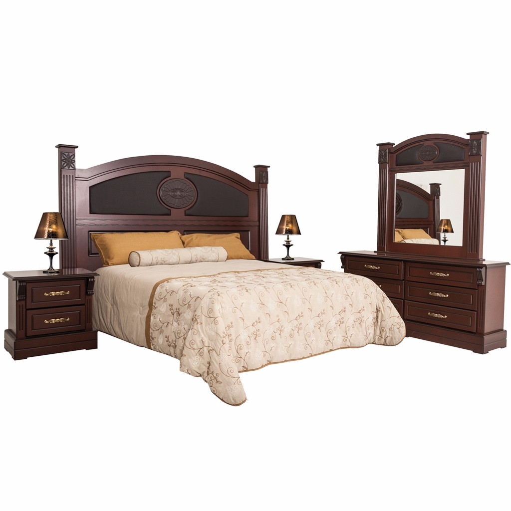 Recámara King Size Madison 5 Piezas Estilo Clásico