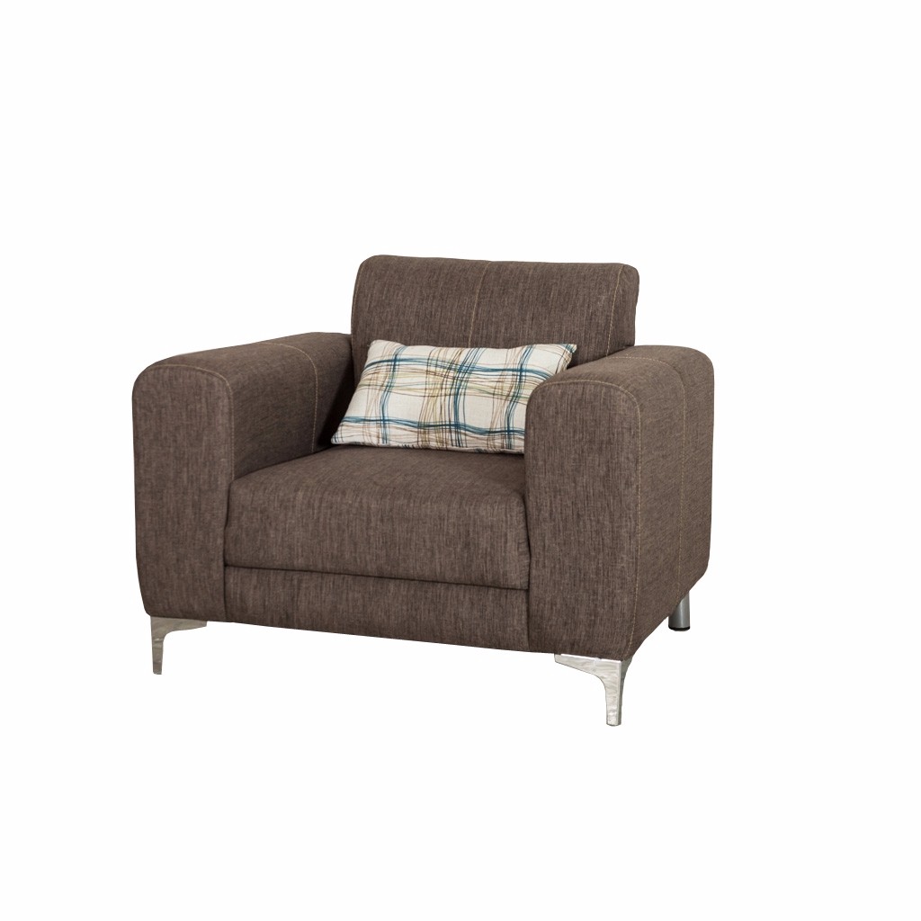 Sillón Kyron Tapizado en Lino Café