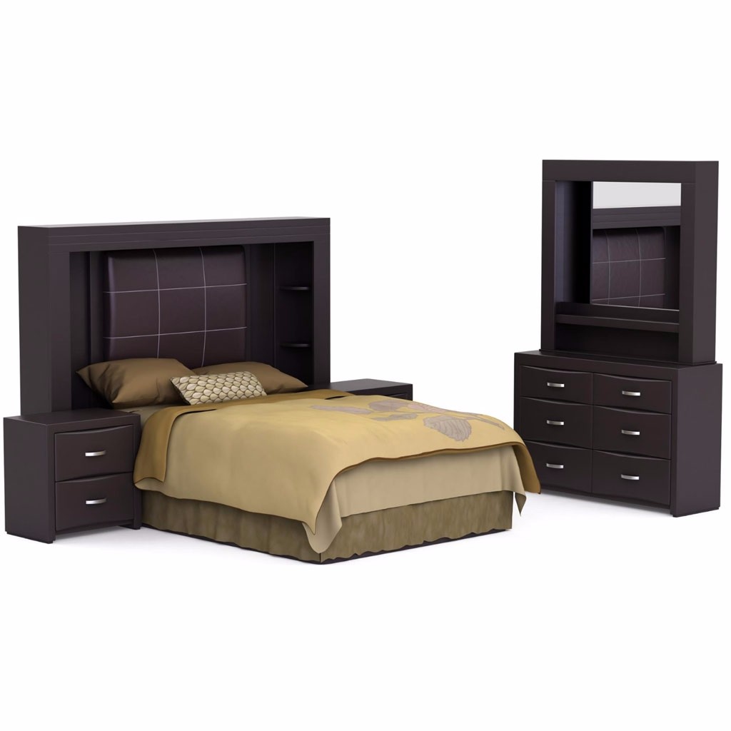 Recámara King Size Cocoa 5 Piezas Estilo Contemporáneo