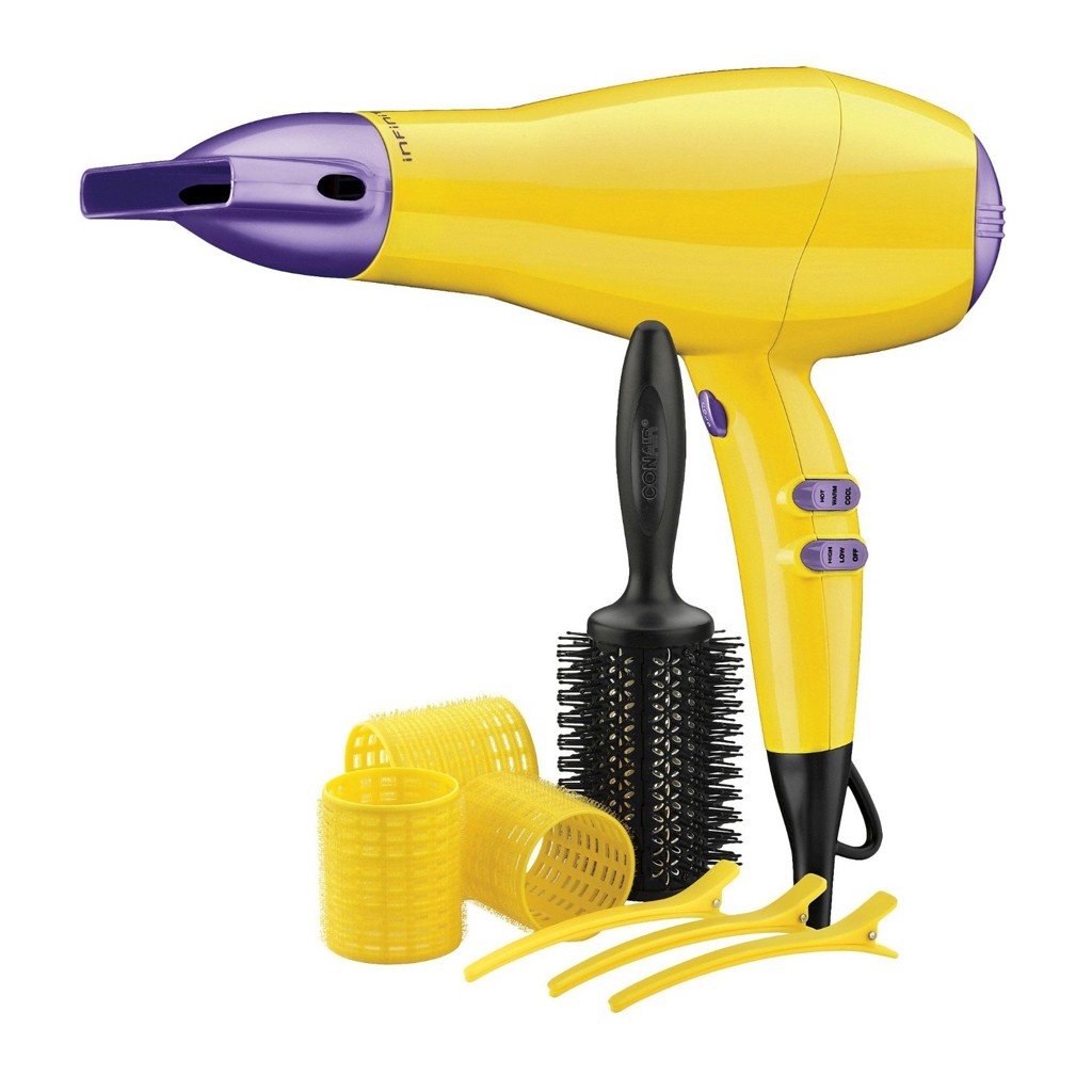 Combo Secadora Conair 325ES Amarillo