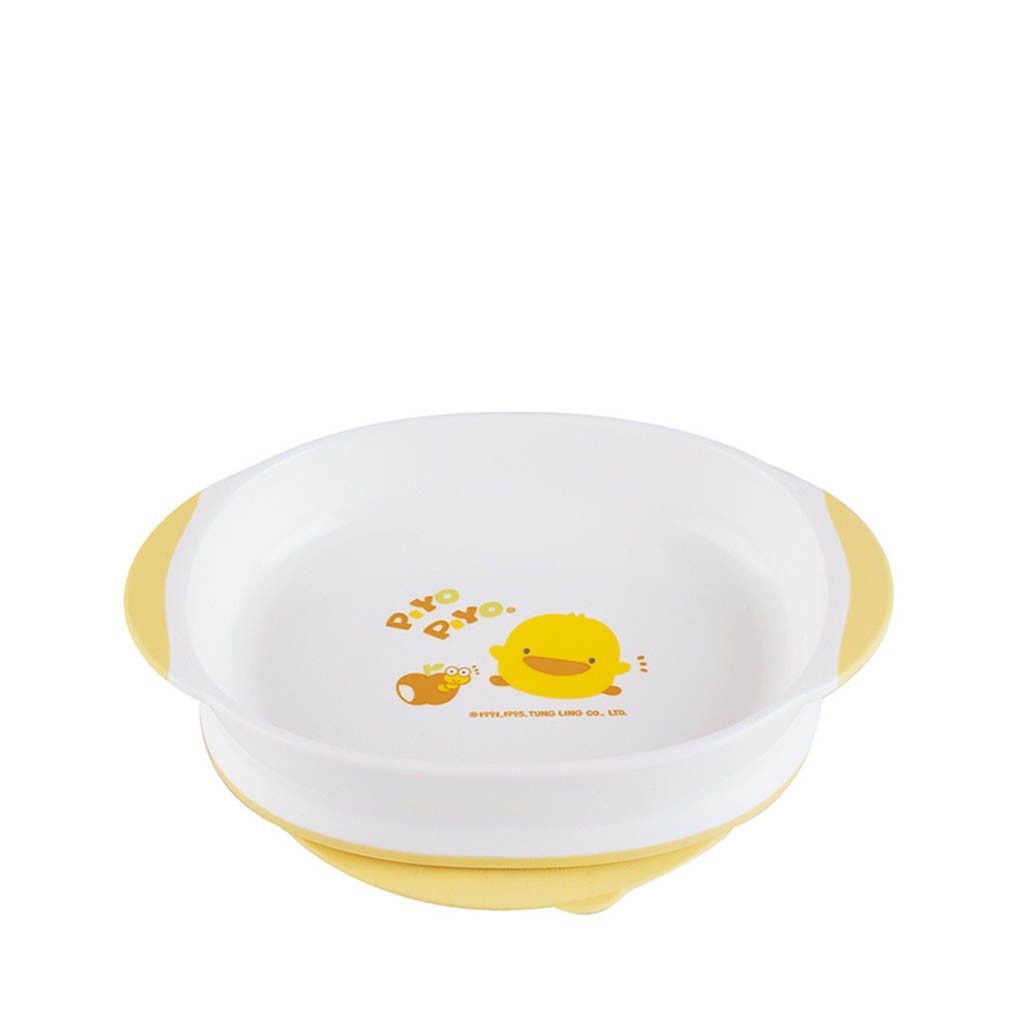 Plato Hondo Entrenador Antiderrapante Bebe Blanco Piyo Piyo