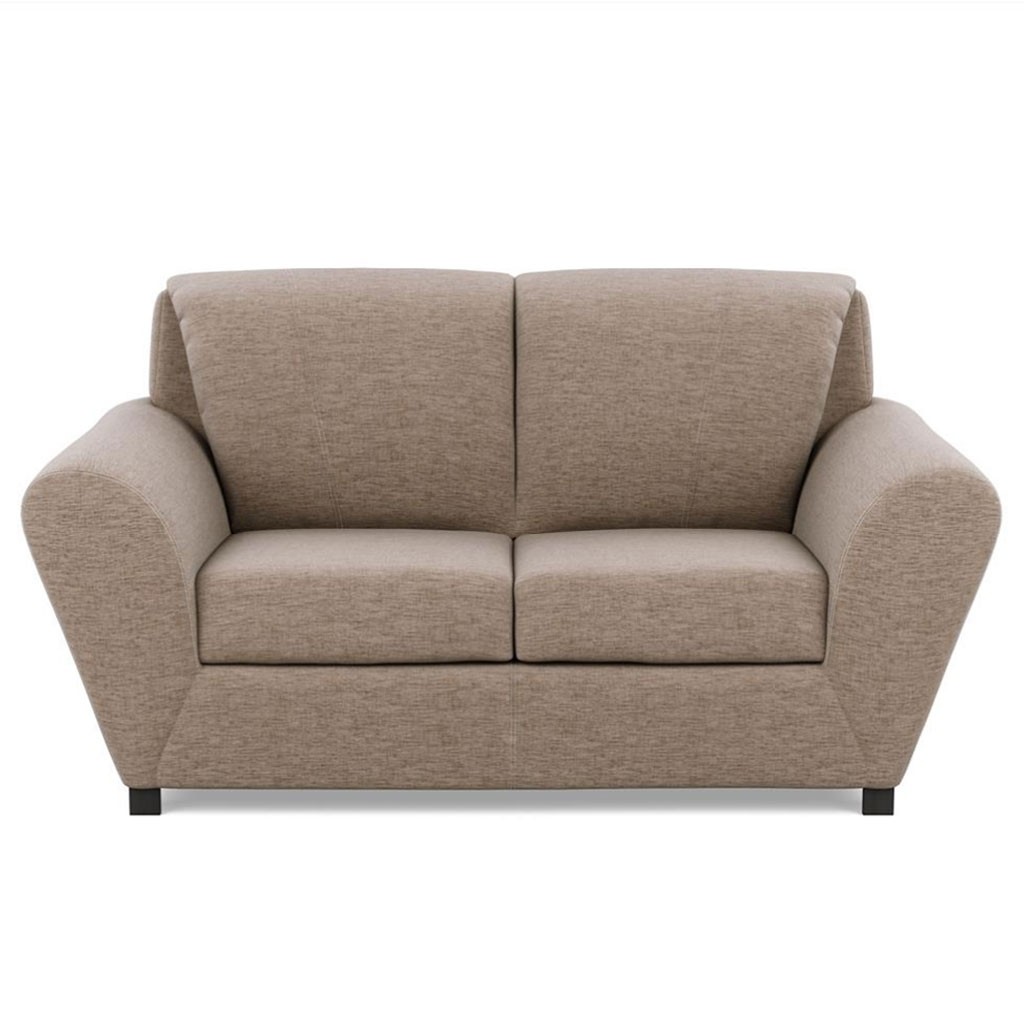 Love Seat Trento Tapizado en Lino Café