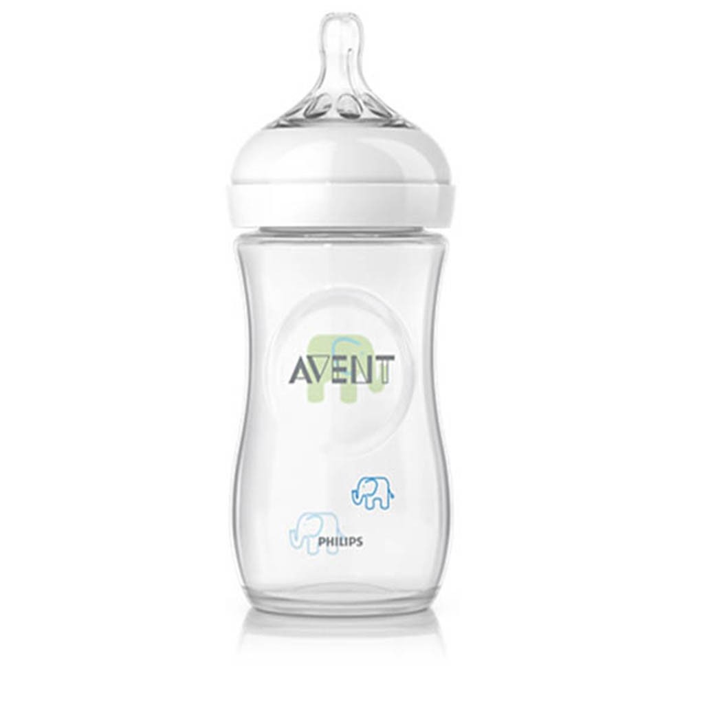 Biberón Philips Avent SCF627/17 Deco-Elepha Natural 9oz 1m