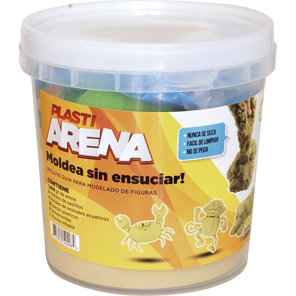 PlastiArena 1,300 Gramos - Moldea Sin Ensuciar