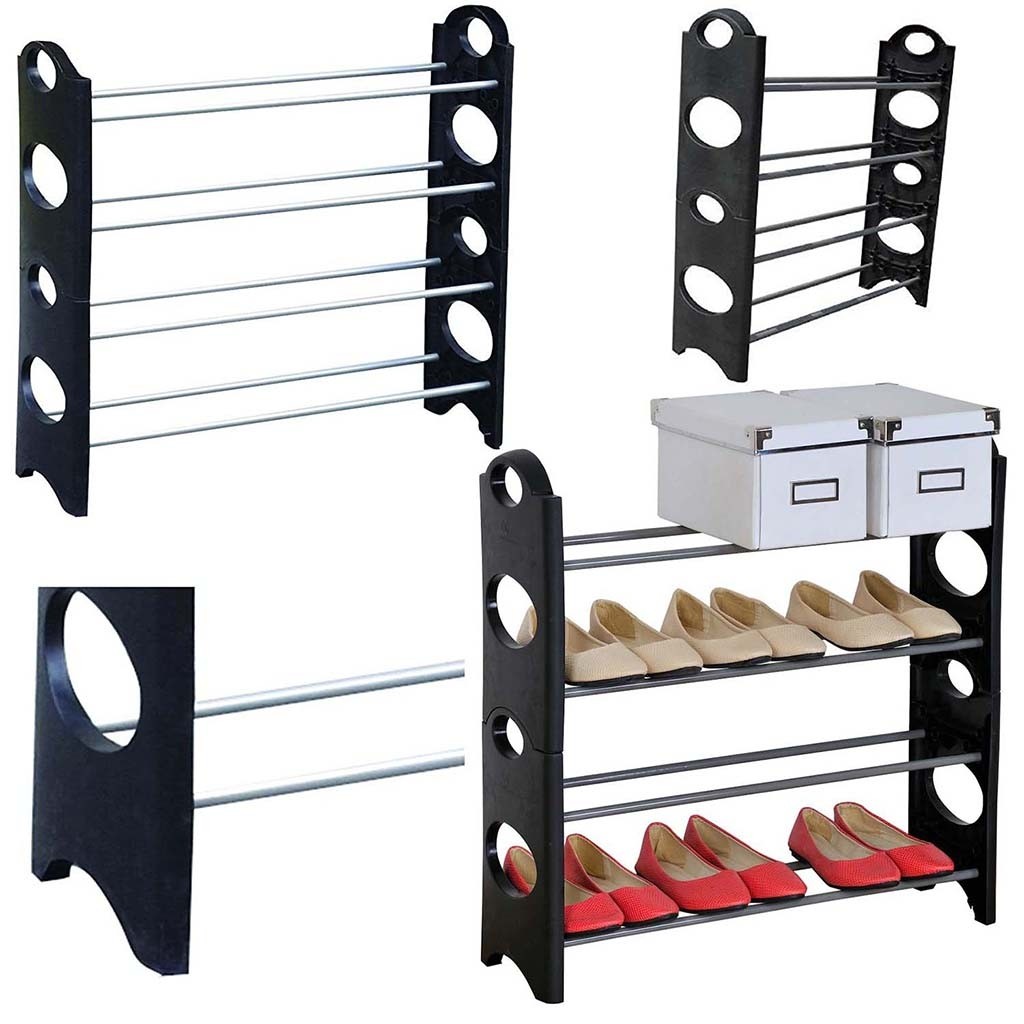 Rack Zapatera Organizador Para 12 Pares 4 Niveles