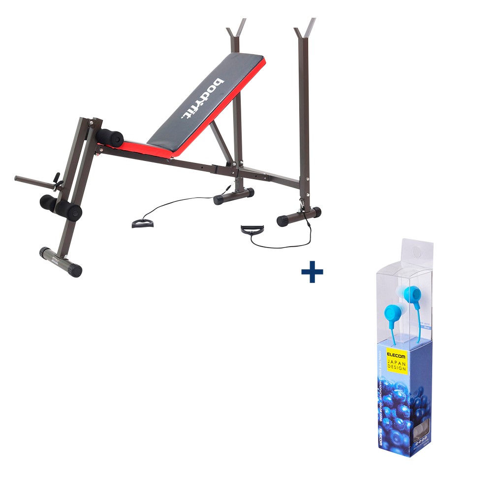 Banca para Ejercicio con Ligas + Audífonos Gratis