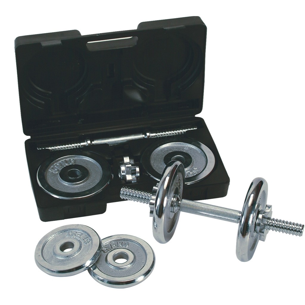 Juego de 2 Mancuernas de Acero Fitness Station