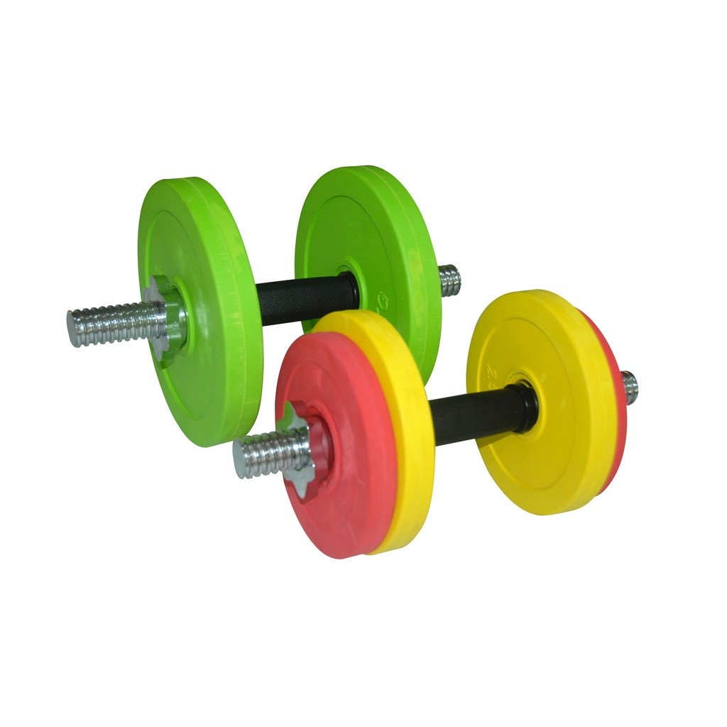 Juego de 2 Mancuernas con Recubrimiento de Vinil Fitness Station