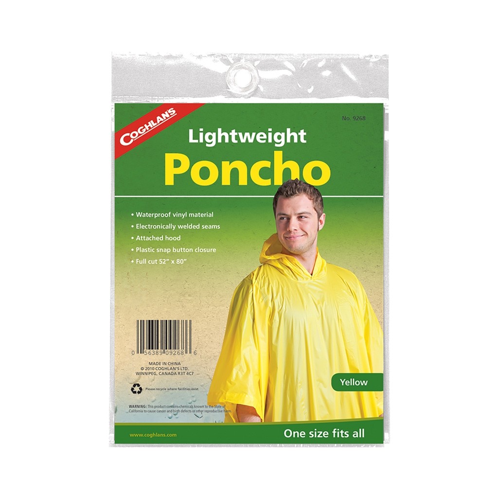 Poncho amarillo adulto mod. 9268 Coghlans