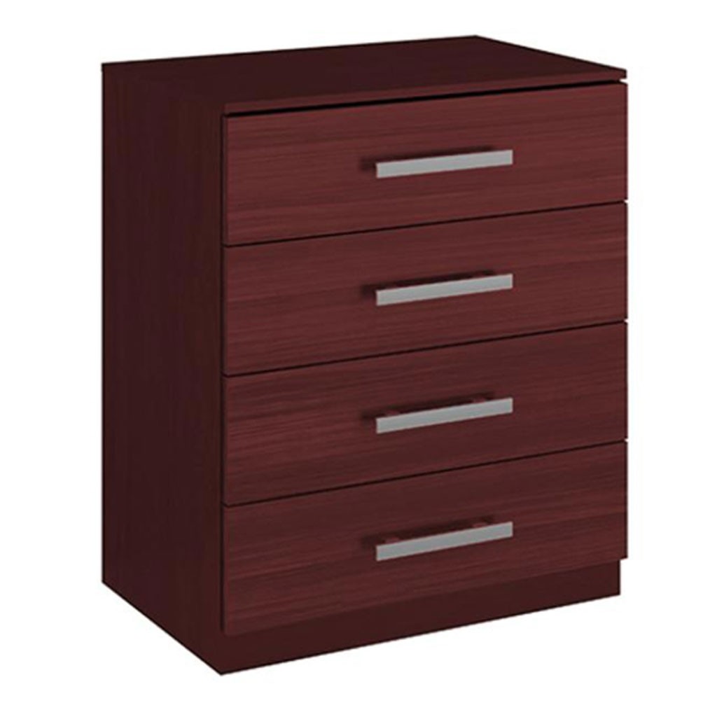 Cómoda Cajonera Bertolini 565 Caoba 4 Cajones