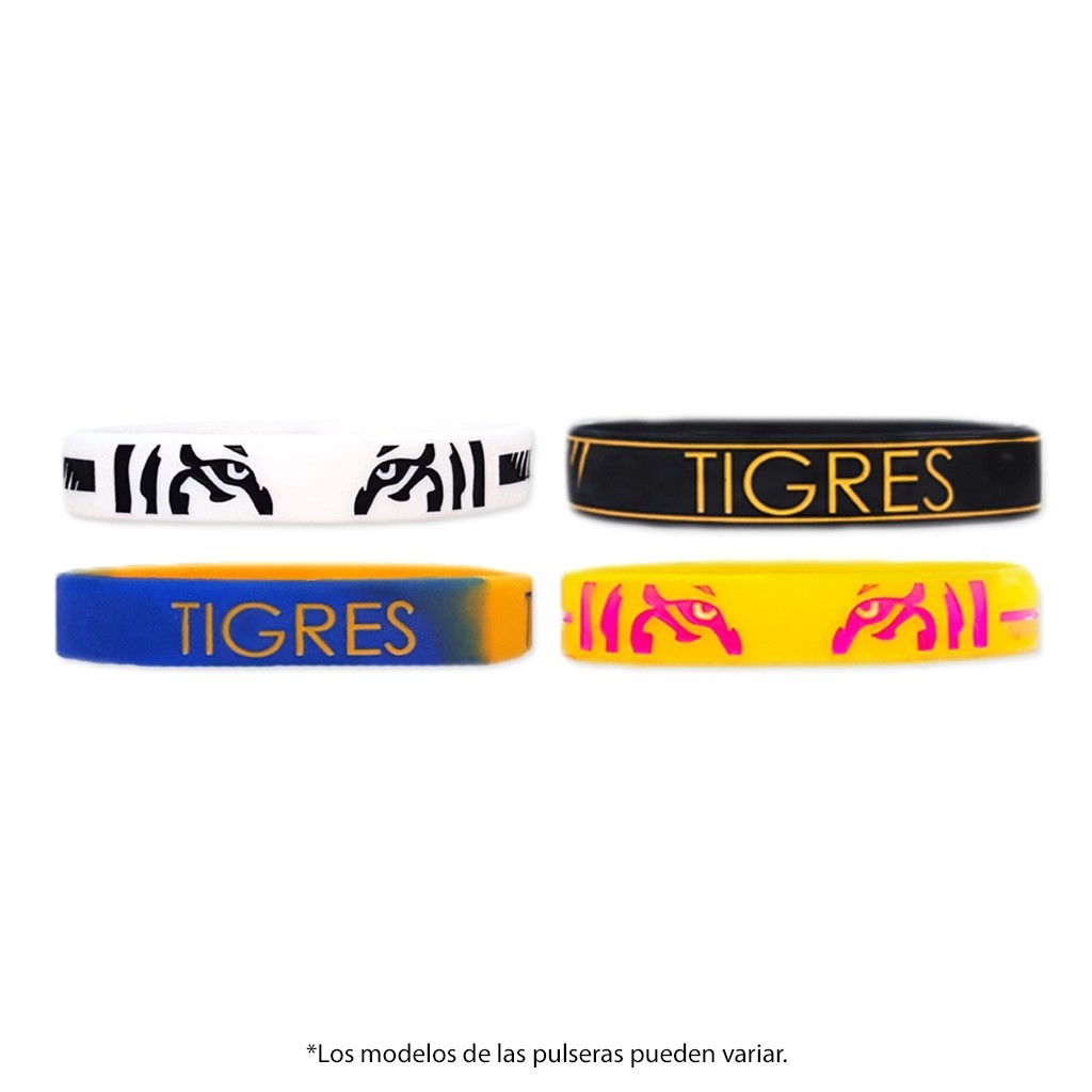 Combo Tigres 6: 4 Pulseras Delgadas Voltoch Tigres Oficial
