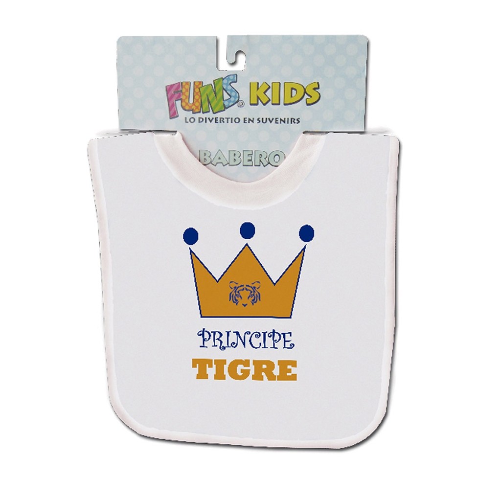 Babero Letreros Oficial Tigres (Pincipe)