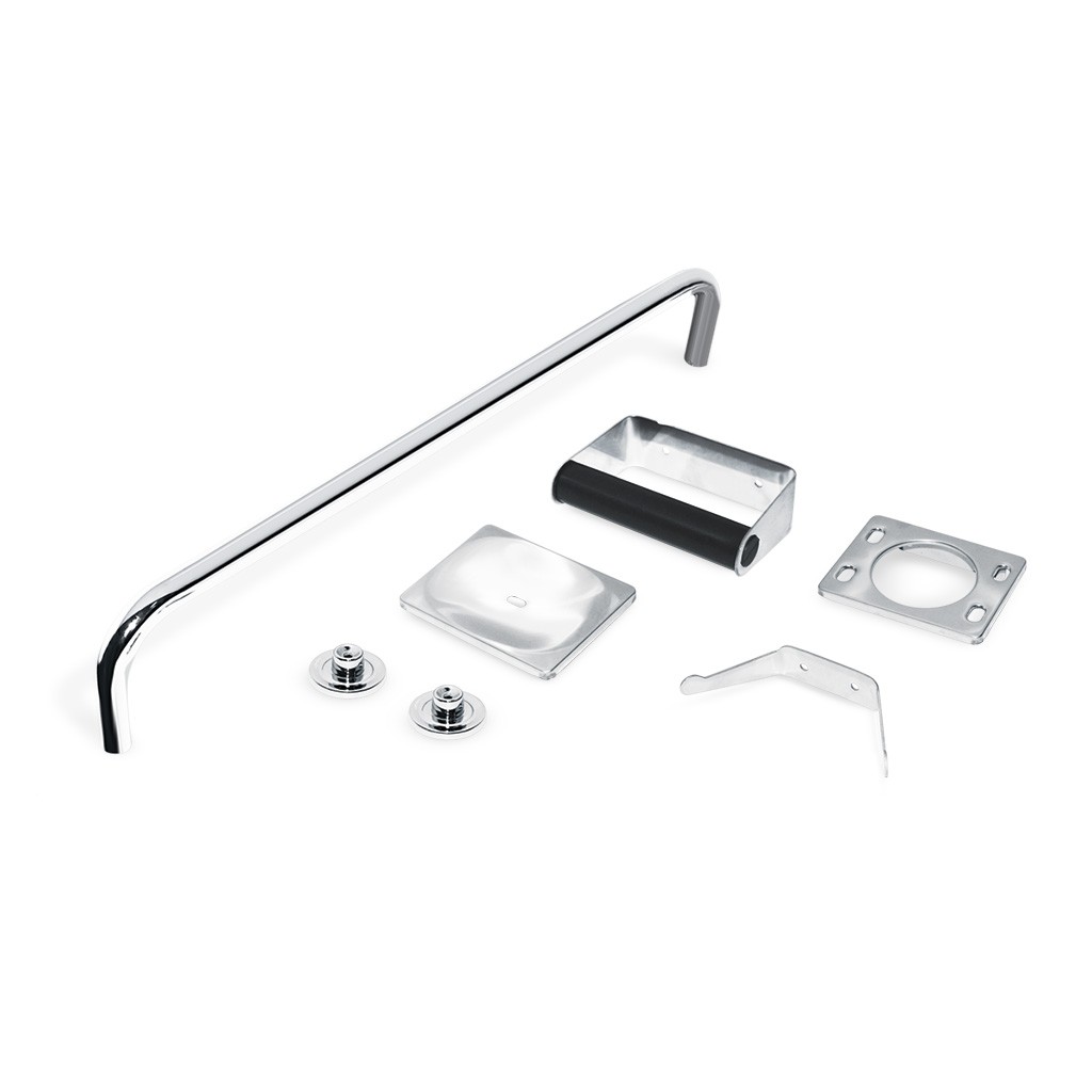 Accesorios para baño fabricados en acero inoxidable pulido