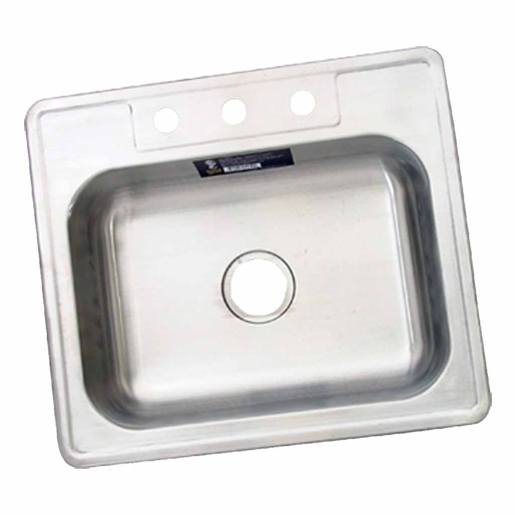 Tarja sencilla Rugo, de acero inoxidable, satinada