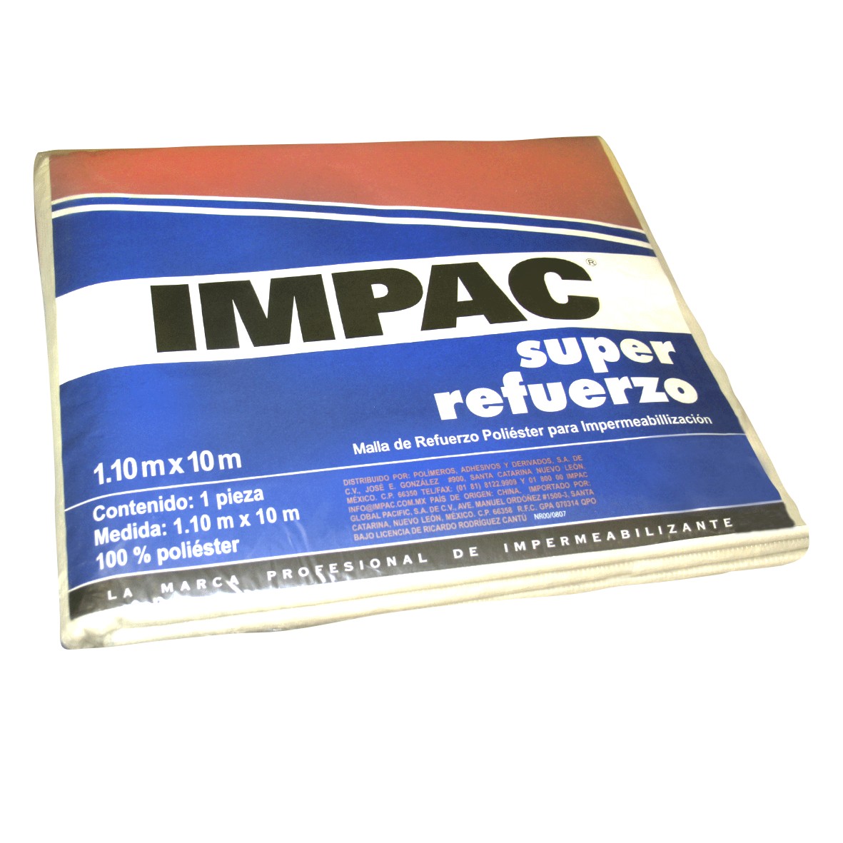 Malla IMPAC de Súper Refuerzo, impermeabiliza