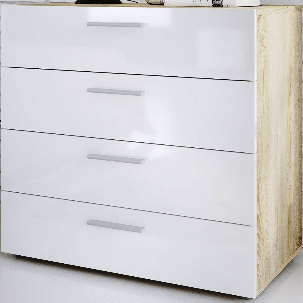 Cómoda Pepe Estilo Contemporáneo 4 Cajones