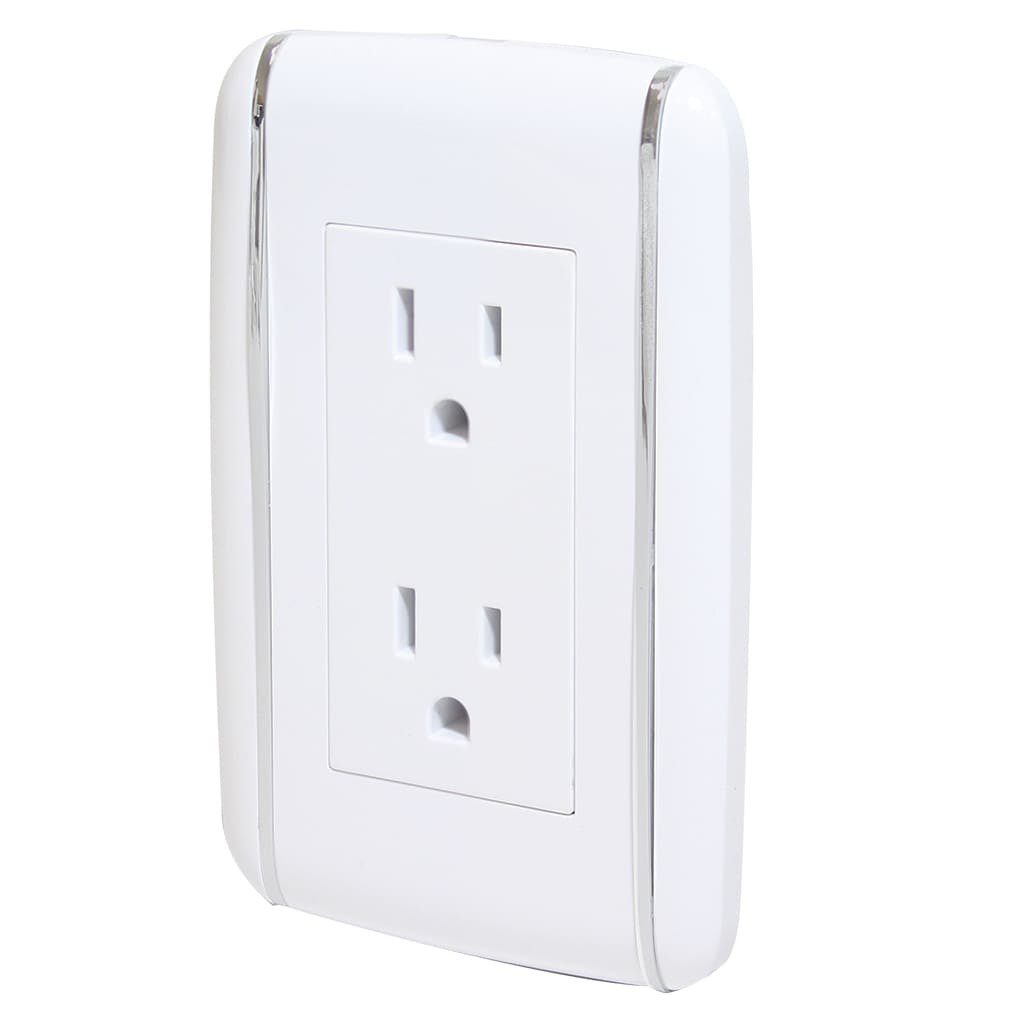 Paquete de 2 Contacto doble aterrizadocon placa línea vicenza