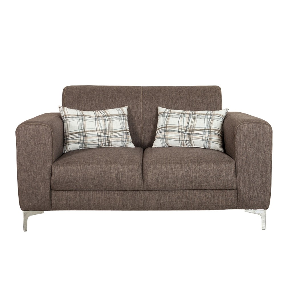 Love Seat Kyron Tapizado en Lino Café