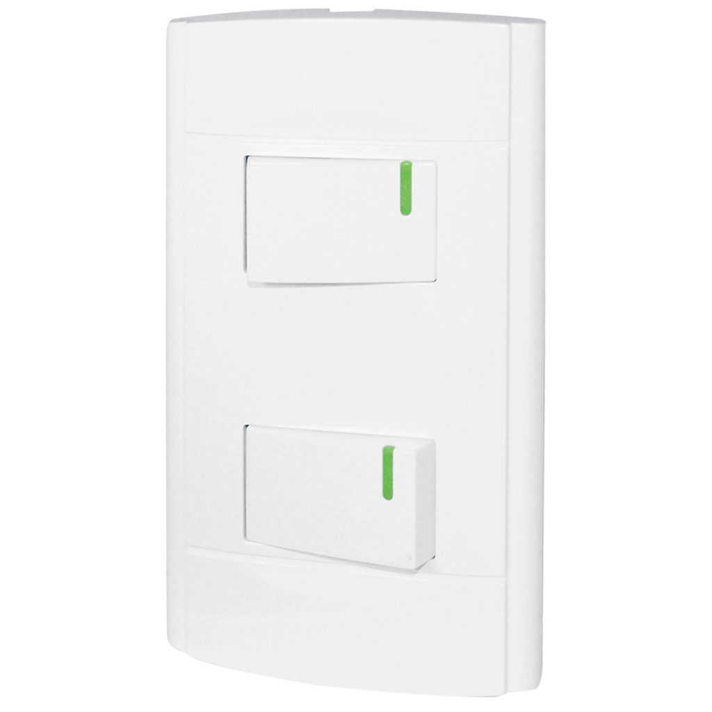 Paquete de 2 Apagadores doble con placa Roma