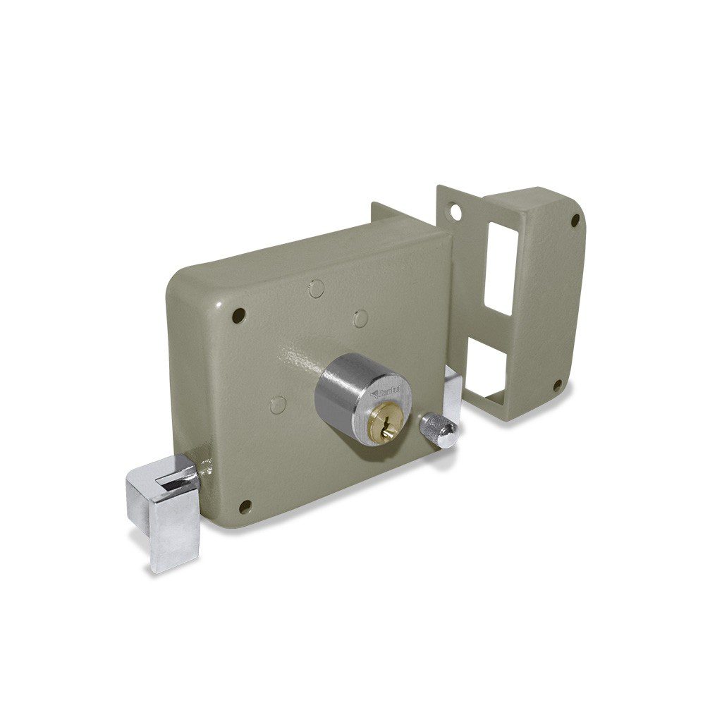 Cerradura derecha de sobreponer fácil instalación con llave tradicional Santul