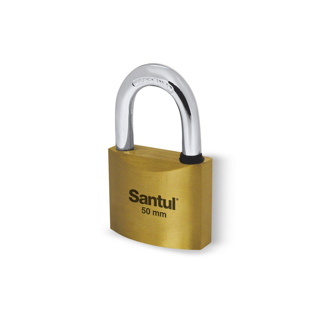 Candado de latón 5 cm máxima seguridad con llave de puntos Santul