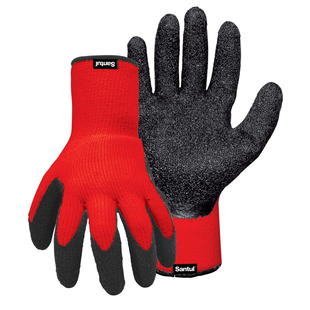 Guantes de acrílico elástico recubierto de látex anticorte