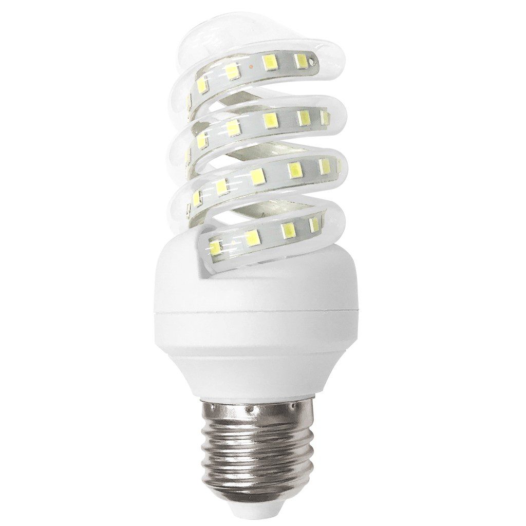 Caja de 12 Focos espiral Led 6W Luz fría