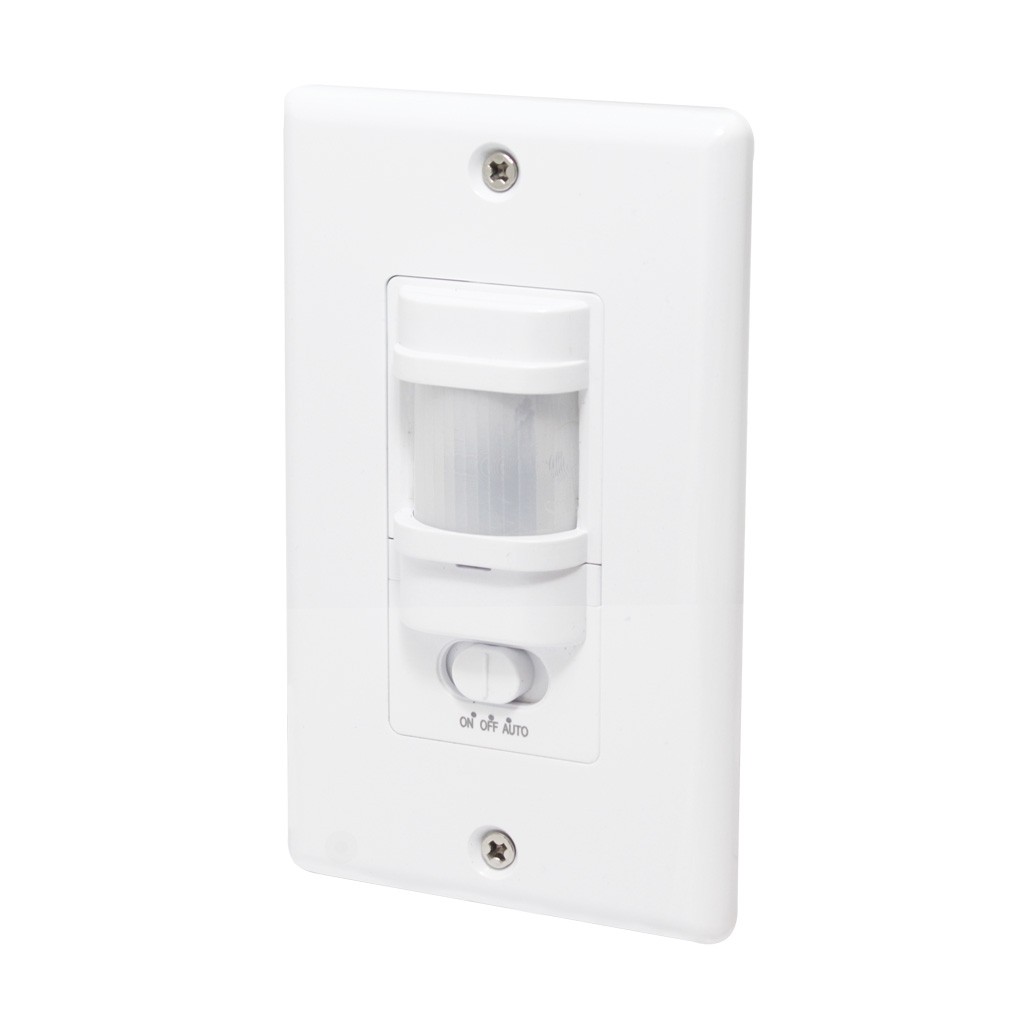 Placa de pared con sensor de movimiento 100Watts color Blanco Sanelec