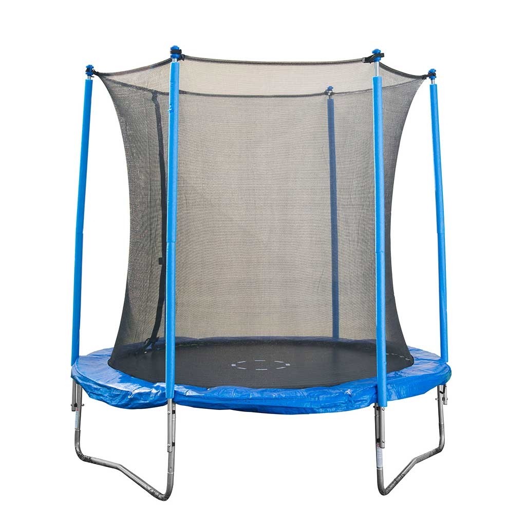 Trampolín de 2.4m con red marca X-TRENDER Azul