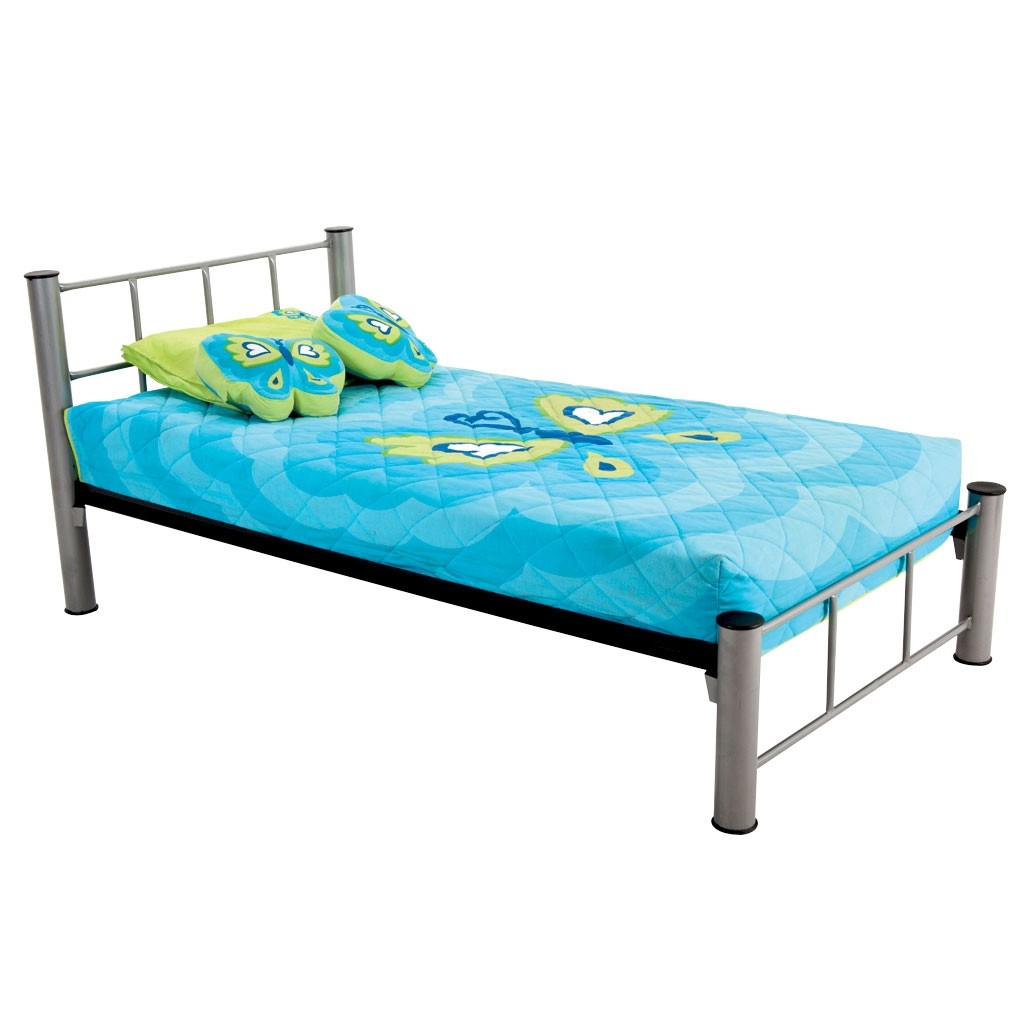 Cama tubular individual Platte, fabricada en acero