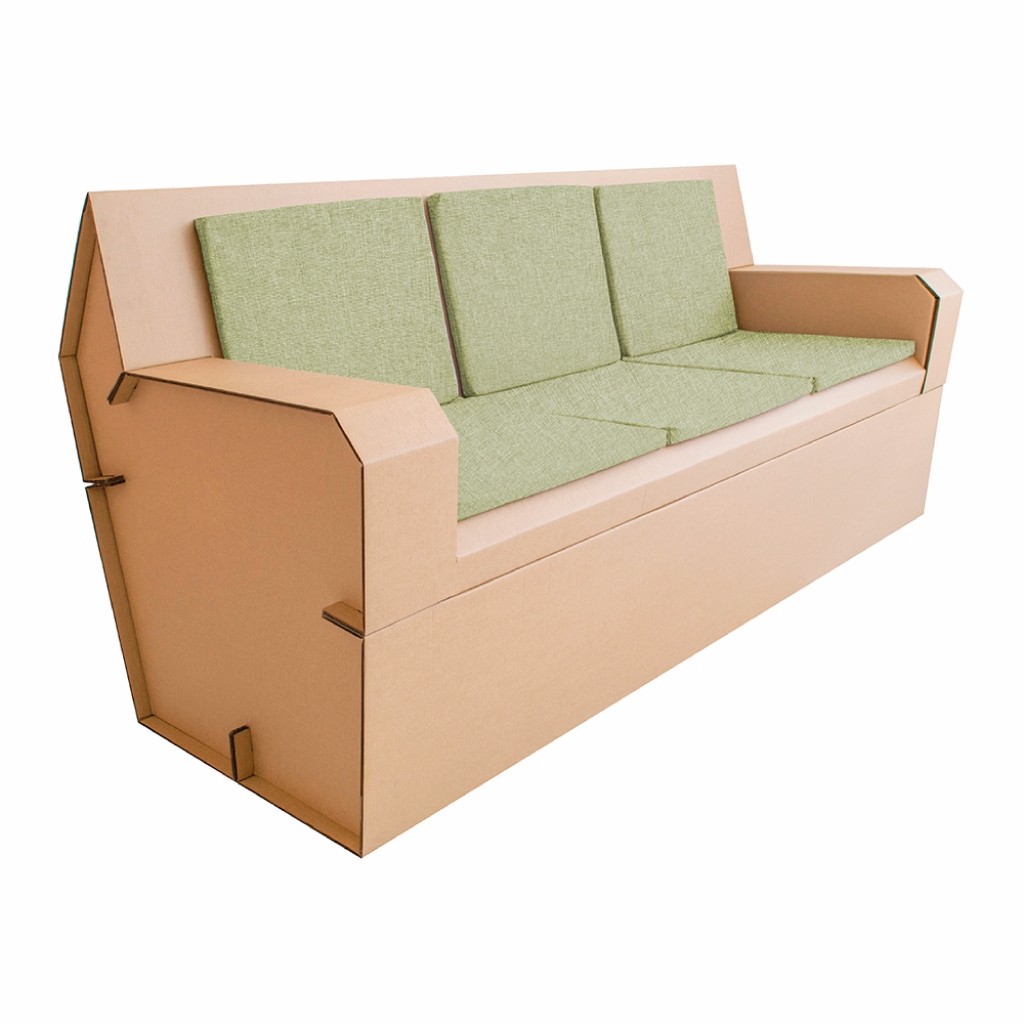 Sillón G2 de 3 plazas D´glaf de Cartón Corrugado