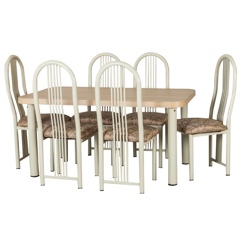 Antecomedor Marfil 6 Sillas Estilo Clásico